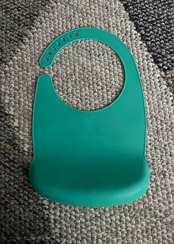 Turkuaz Bebek Mama Önlüğü - Görsel 2