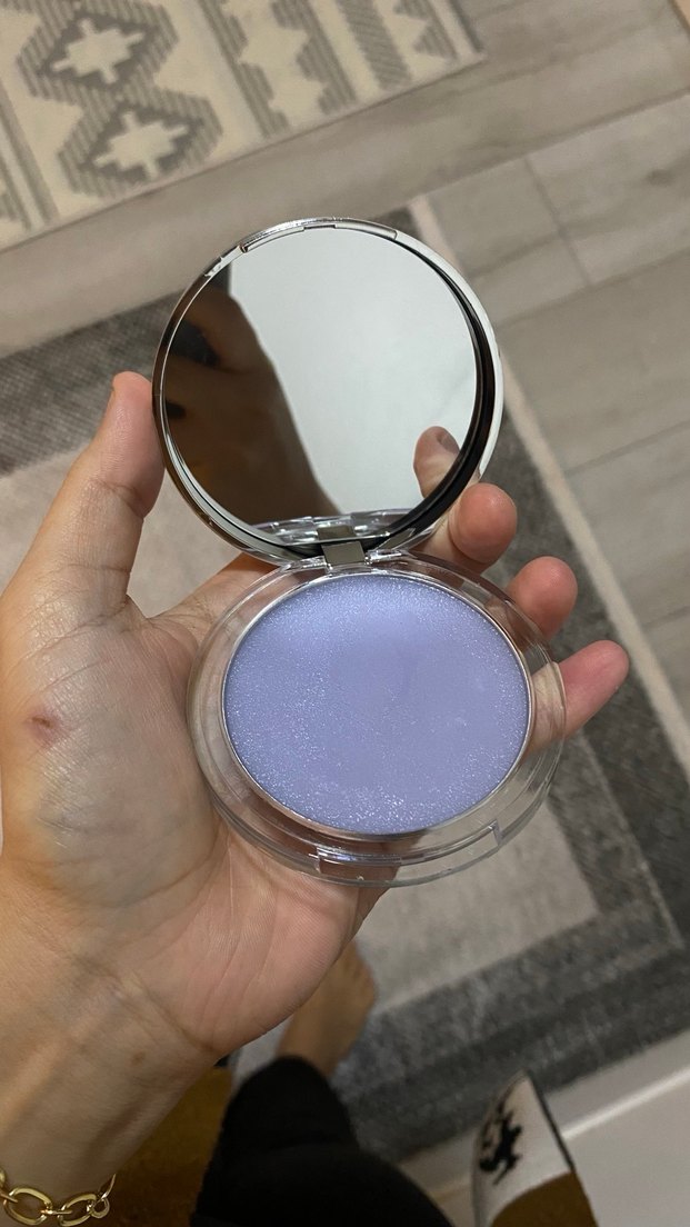 Matte Finish Yağ Kontrol Jeli Kompakt Pudra Mor - Görsel 5