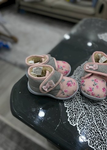 Kız Çocuk Çiçekli Sıcak Panduf - Görsel 2