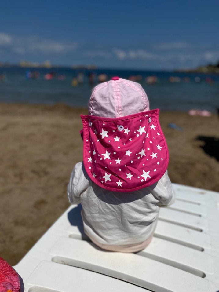 Pembe Yıldızlı Renkli Bebek Şapkası - Görsel 2