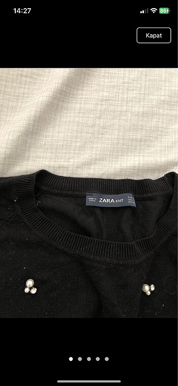 Zara Zara işlemeli kazak