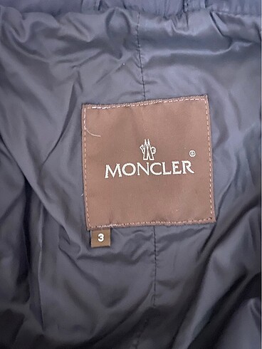 m Beden kahverengi Renk Moncler uzun mont