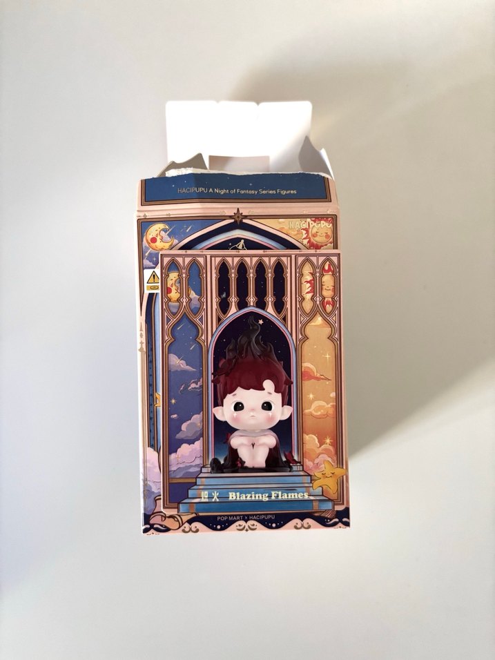 pop mart hacipupu blazing flames - Görsel 2