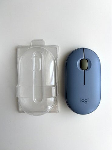 logitech pebble m350 mavi gri mouse