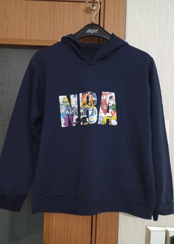 Kapüşonlu Baskılı Sweatshirt