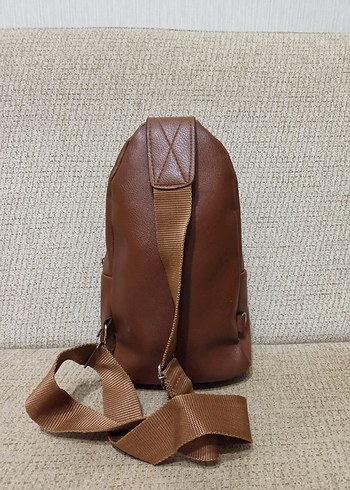 Kahverengi Deri Kadın Çapraz Çanta - Görsel 4