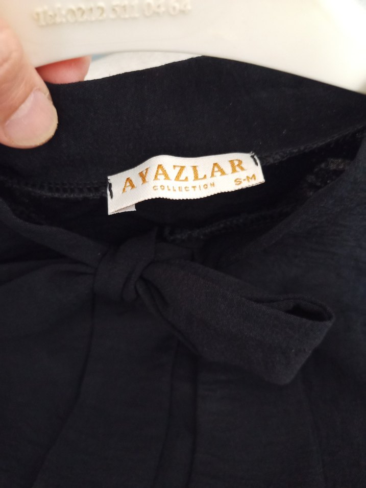 Siyah Uzun Kollu Drapeli Uzun Elbise - Görsel 5