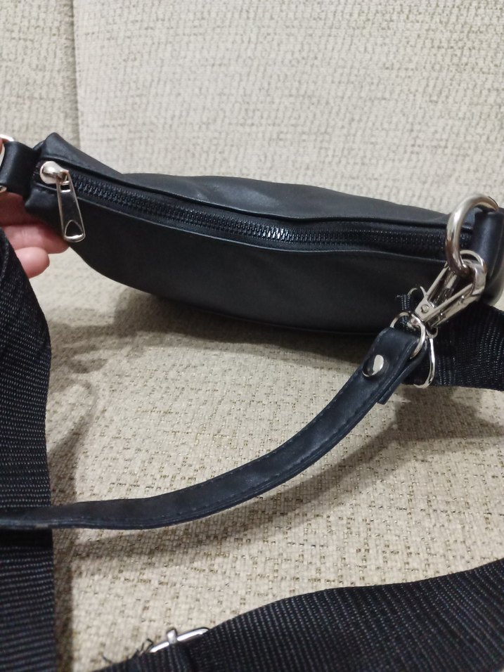 Minimalist Siyah Kadın Omuz Çantası - Görsel 5