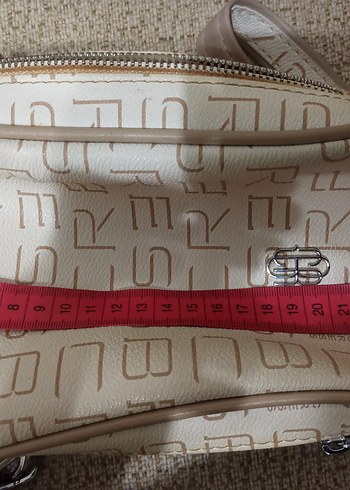 Bej Deri Kadın Omuz Çantası - Görsel 10