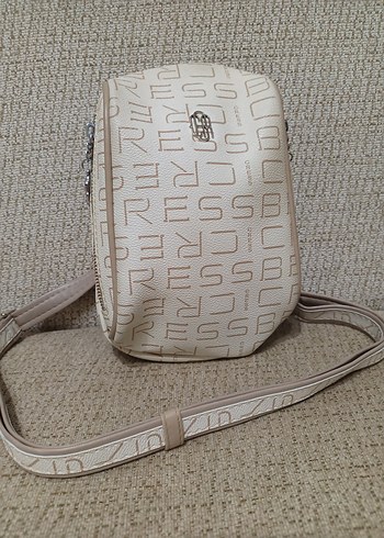 Bej Deri Kadın Omuz Çantası - Görsel 2