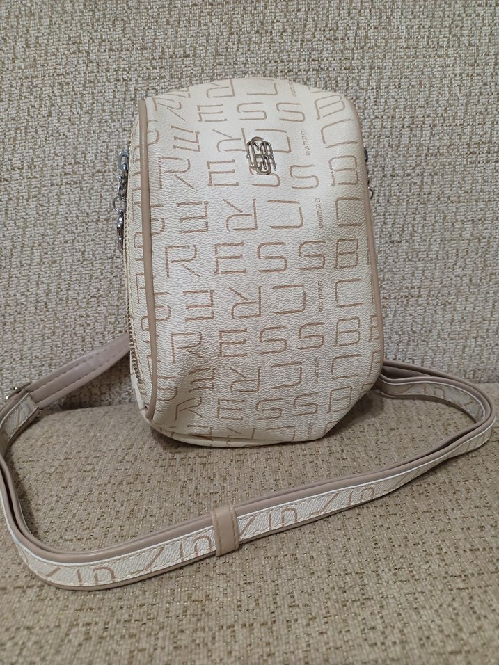 Bej Deri Kadın Omuz Çantası - Görsel 2