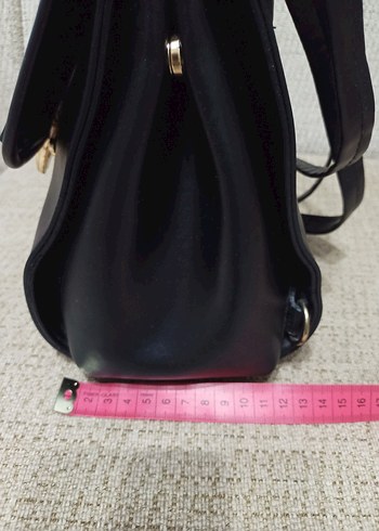 Siyah Beyaz Zebra Desenli Deri Kadın Çanta - Görsel 8