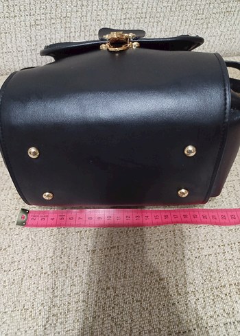 Siyah Beyaz Zebra Desenli Deri Kadın Çanta - Görsel 7