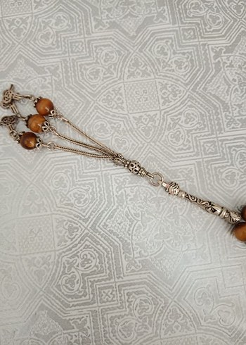 Kaplan gözü Kahverengi Erkek Tesbih - Görsel 4