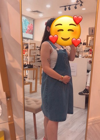 42 beden hamile salopet - Görsel 6