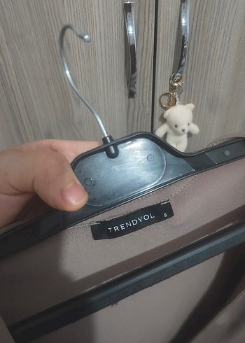 s Beden Bej V Yaka Drapeli Kadın Bluz