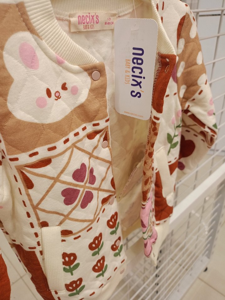 Kız Çocuk Bohem Desenli  Hırka - Görsel 2