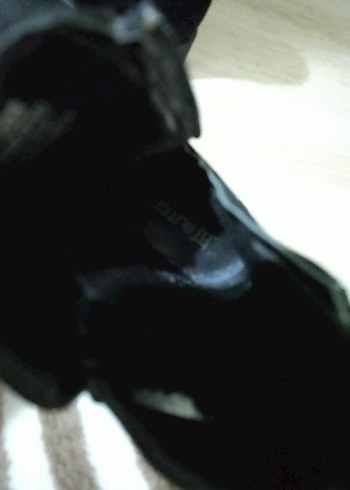 Siyah Süet Tokalı Gizli Topuklu Bot - Görsel 2