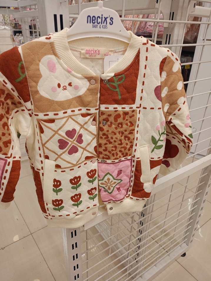 Kız Çocuk Desenli  Hırka - Görsel 2