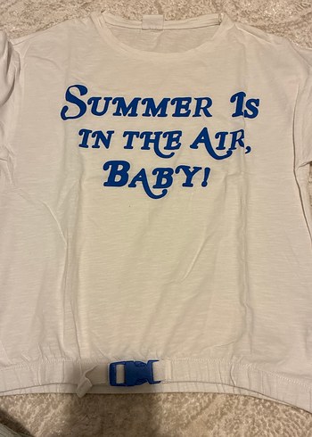 Kız Çocuk Beyaz Kısa Kollu Limon Baskılı Tişört - Görsel 2