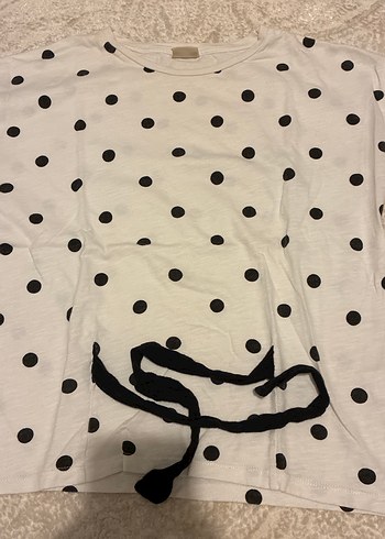 Kız Çocuk Beyaz Kısa Kollu Limon Baskılı Tişört - Görsel 3