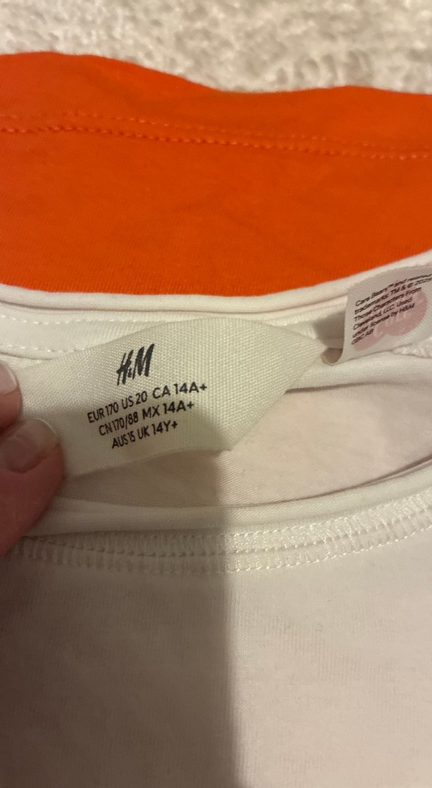 Beyaz Baskılı Kız Çocuk Tişörtü - Görsel 2