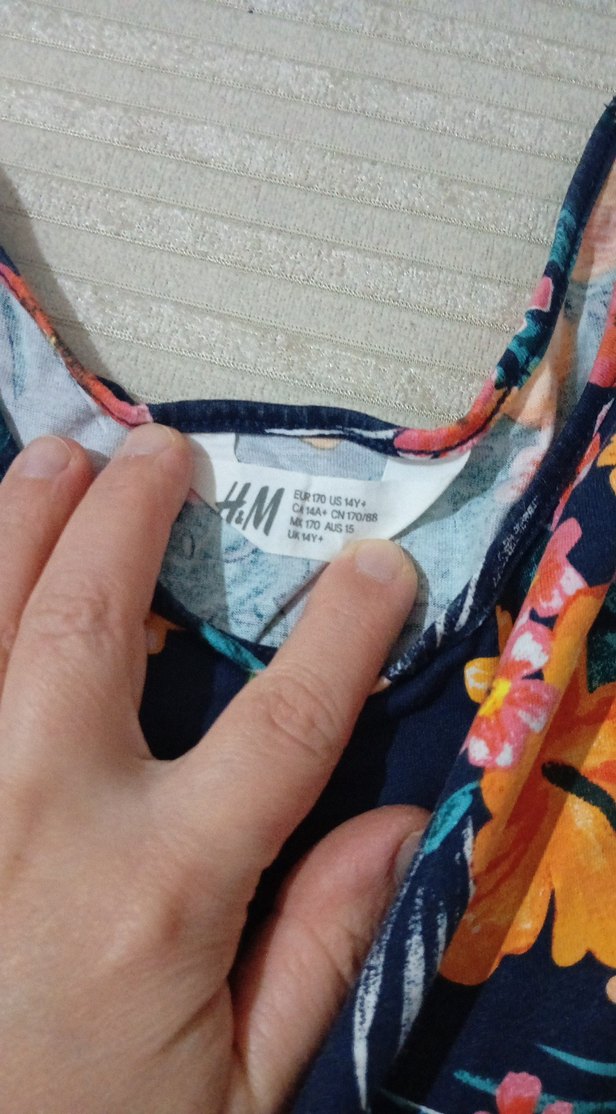 Çiçek Desenli Renkli Kız Elbisesi - Görsel 4