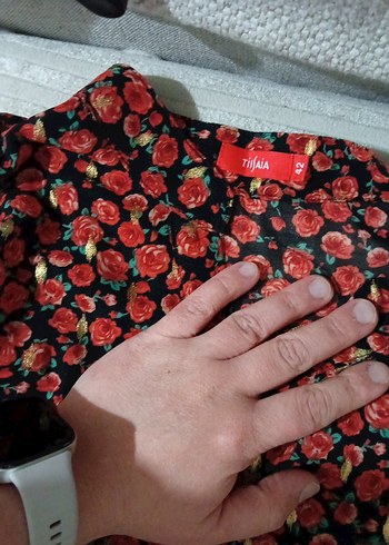 Çiçek Desenli Uzun Bohem Elbise - Görsel 6