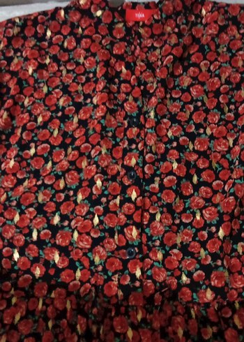 Çiçek Desenli Uzun Bohem Elbise - Görsel 4