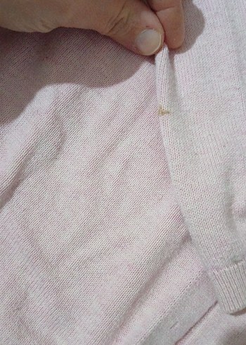 Kız Çocuk Pembe Düğmeli Pamuklu Hırka - Görsel 2