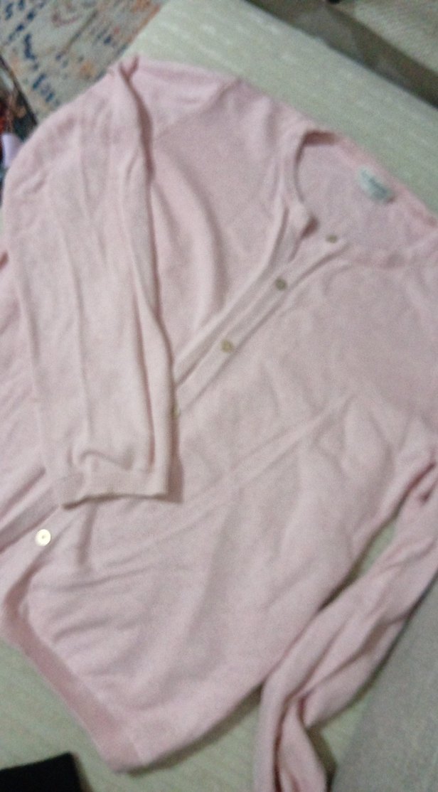 Kız Çocuk Pembe Düğmeli Pamuklu Hırka - Görsel 4