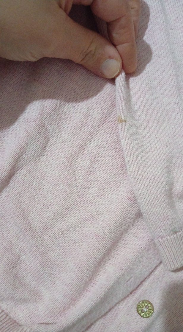 Kız Çocuk Pembe Düğmeli Pamuklu Hırka - Görsel 2