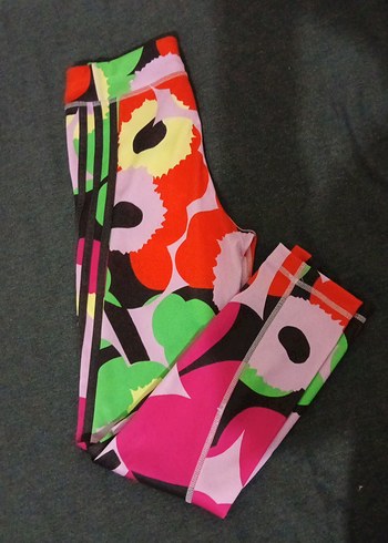 Renkli Baskılı Kız Tayt - Görsel 4