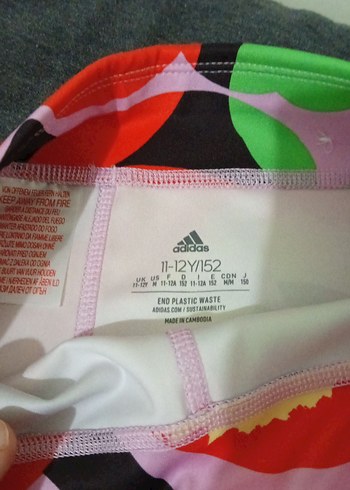 Renkli Baskılı Kız Tayt - Görsel 3