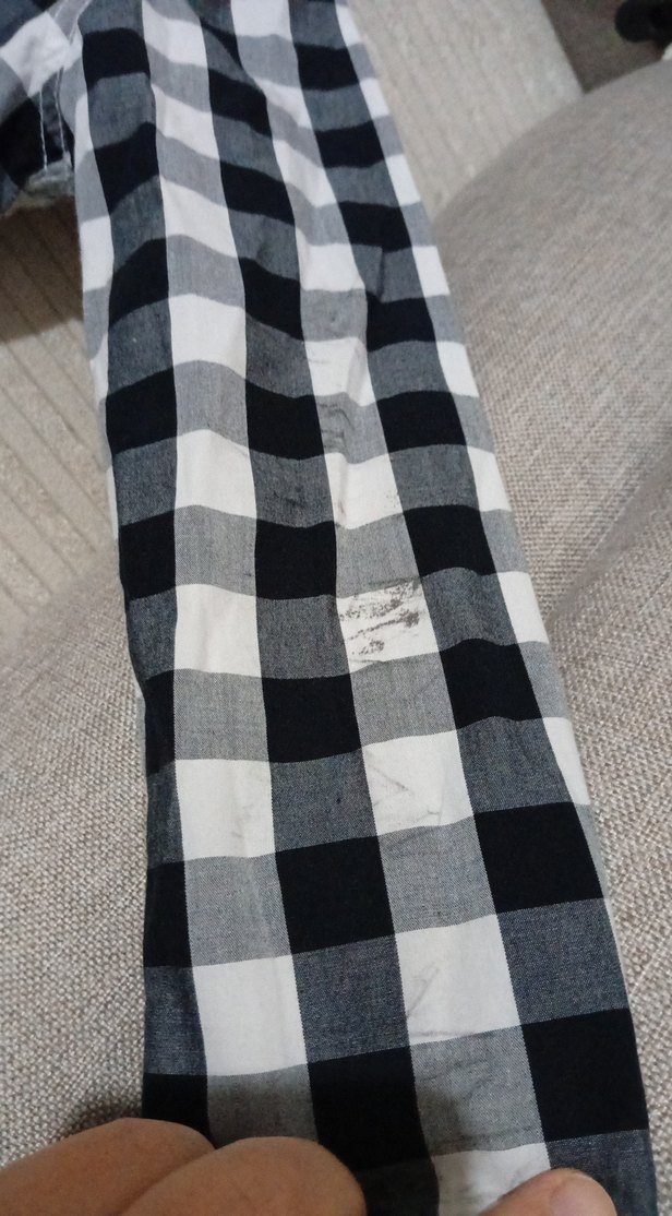 Erkek Çocuk Gri Ekose Uzun Kollu Gömlek - Görsel 4