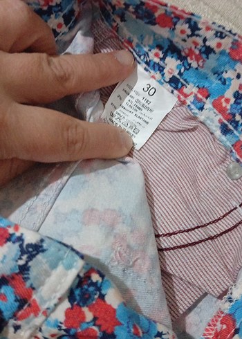 Çiçek Desenli Renkli çocuk Kumaş Pantolon - Görsel 4