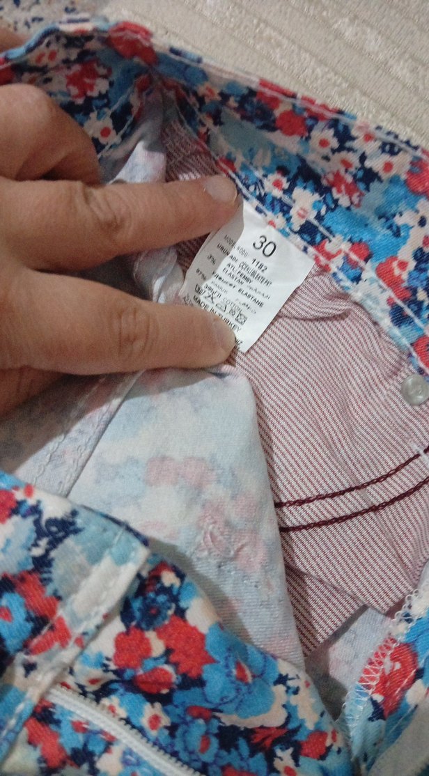 Çiçek Desenli Renkli çocuk Kumaş Pantolon - Görsel 4