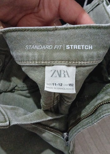 Yesil Kadın Kot Pantolon Bol Kesim - Görsel 3