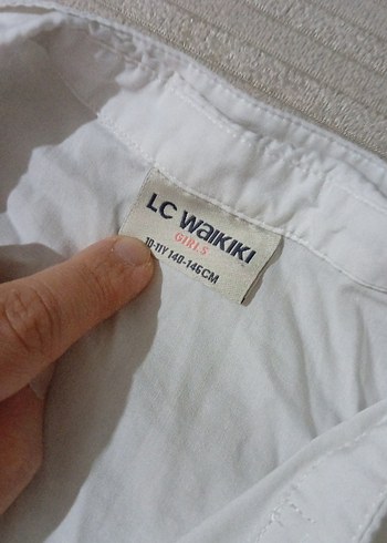 Düğmeli Beyaz Keten Kadın Gömlek - Görsel 4