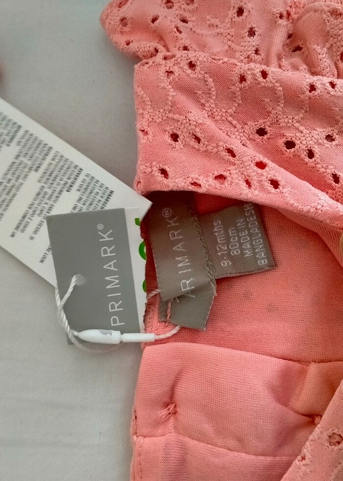 9/12 ay primark yurtdışından alinma sıfır elbise - Görsel 3