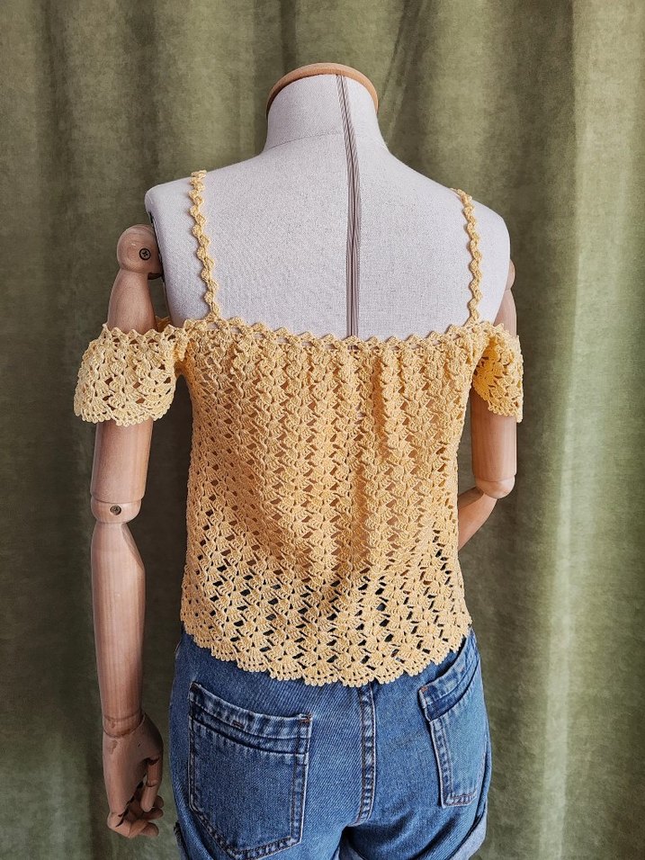 #sar #  Dantel Detaylı Straplez Triko Bluz - Görsel 4