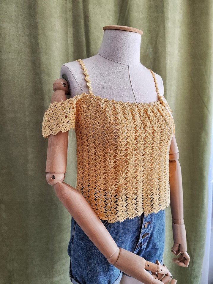 #sar #  Dantel Detaylı Straplez Triko Bluz - Görsel 2