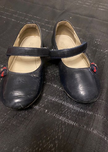 Kız Çocuk Lacivert Tokalı Babet Ayakkabı - Görsel 2