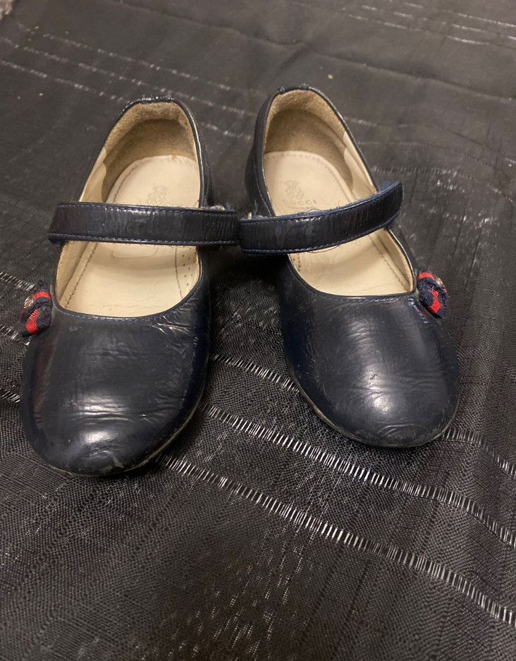 Kız Çocuk Lacivert Tokalı Babet Ayakkabı - Görsel 2