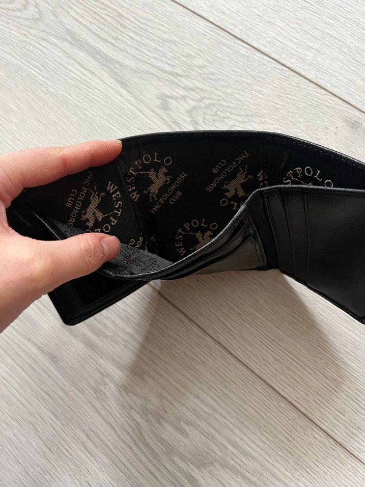 Siyah Minimalist Erkek Cüzdanı 8CM - Görsel 3