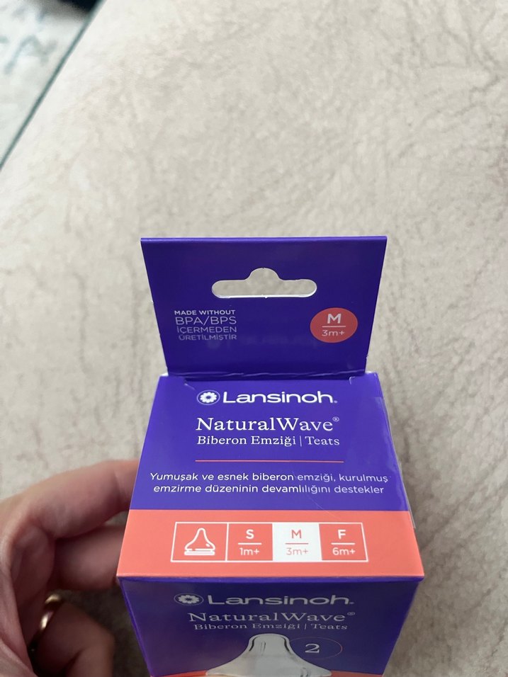 Lansinoh NaturalWave Bebek Biberon Emziği M - Görsel 5