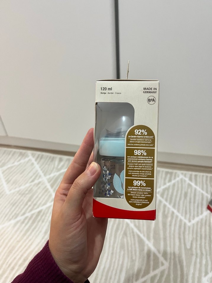 NUK Nature Sense Cam Bebek Biberonu S Boy - Görsel 5