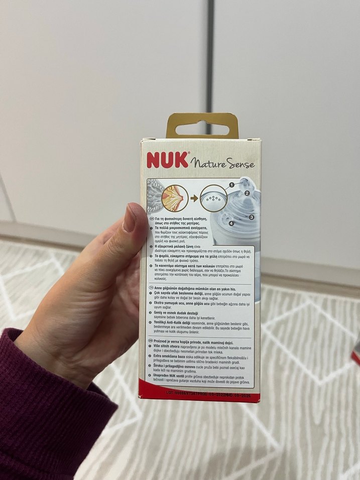 NUK Nature Sense Cam Bebek Biberonu S Boy - Görsel 4