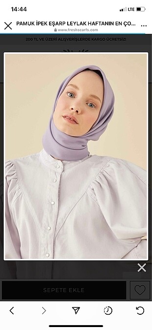 Fresh Scarfs dan aldım 2 kere kullandım sadece