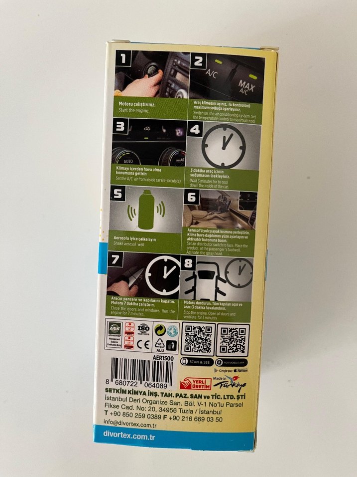 Divortex Limonlu Klima Koku Giderici 150ml - Görsel 2